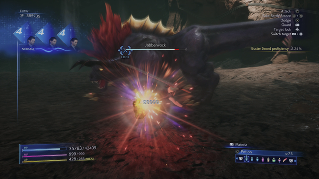 Costly Punch is an incredibly powerful materia that lets Zack do huge damage - at a slight cost.