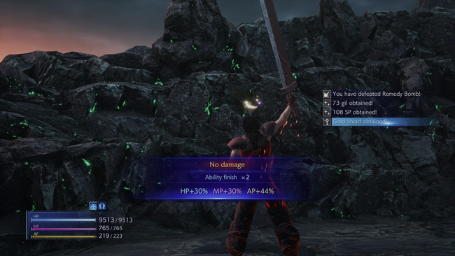 The Gold Shard drops as part of a specific quest in Crisis Core FF7.