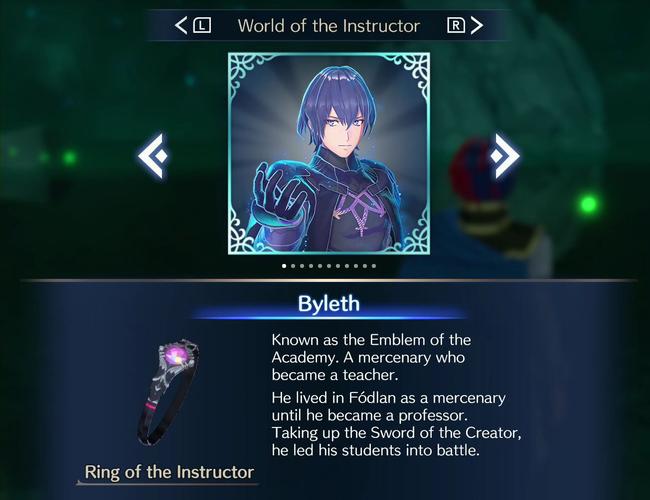 Hailing from Fire Emblem Three Houses, Byleth is a teacher - and comes with a huge number of weapons.