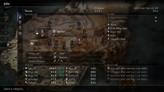 Choosing Job Combinations that play to each character's strengths will make your life in Octopath Traveler 2 a lot more managable.