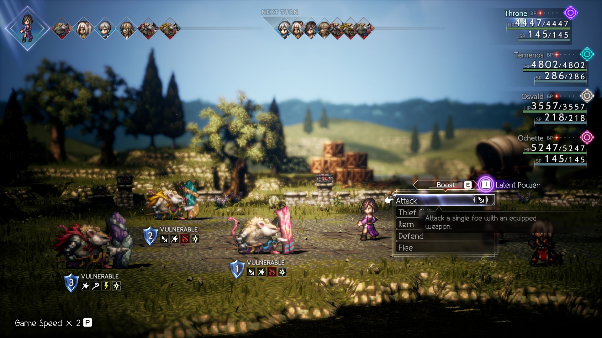 Best game & graphics options settings for Octopath Traveler 2