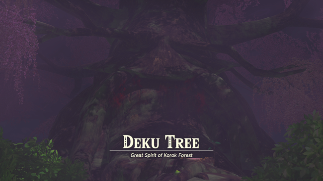 When you do ascend to the forest, you'll find the Deku Tree injured - and must battle evil spirits to free him.