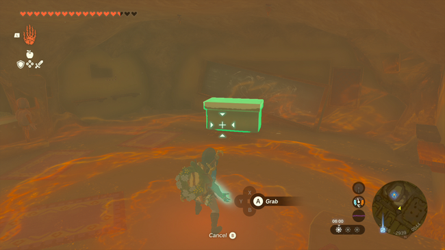 To enter the Gerudo Shelter, simply move this desk to get underneath it - and then Ascend away!