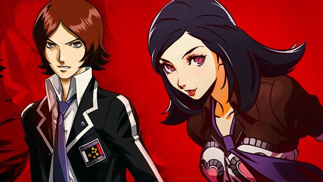 An image depicting the two protagonists of the two Persona 2 games; Tatsuya Suou and Maya Amano.