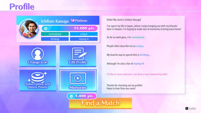 To raise your Kindness Personality Trait, you can undertake the Miss Match dating minigame.