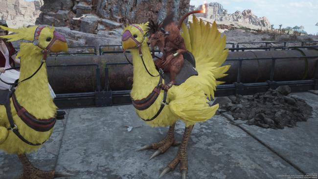The whole party is always present on the map, even when traveling by Chocobo.
