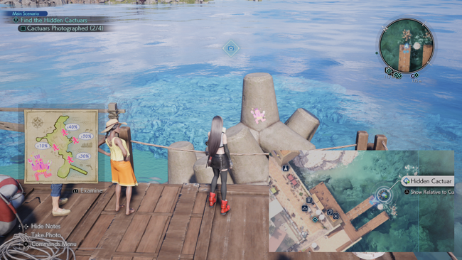 The 3rd Cactuar Location is all at sea... just barely.
