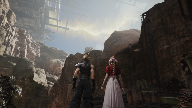 Every universe FF7 Rebirth visits except its main universe appears to be a doomed world with a scarred sky.