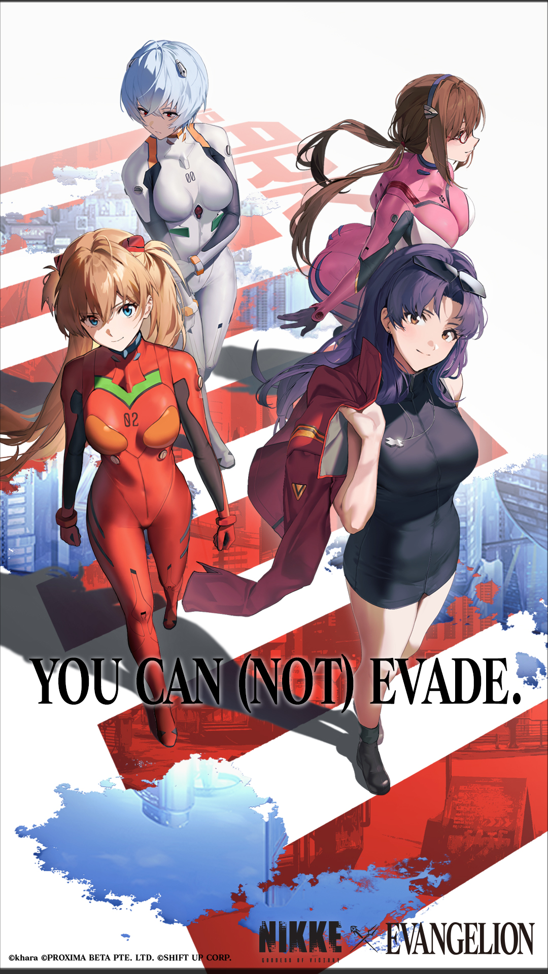 Neon Genesis Evangelion characters join the Goddess of Victory: NIKKE playable roster on August 22