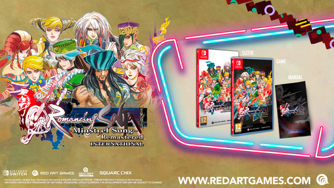 Red Art Games announces Romancing SaGa: Minstrel Song Remastered International boxed release, including new FIGS language options