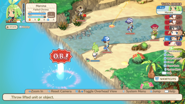 New screenshots for Phantom Brave: The Lost Hero detail new characters Rouen, Henna, Urumi, & Mayfair, alongside protection, O.B., and equipment mechanics