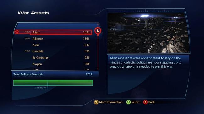 In Mass Effect 3 Legendary Edition, the entire War Assets system has been simplified to only use Total Military Strength.