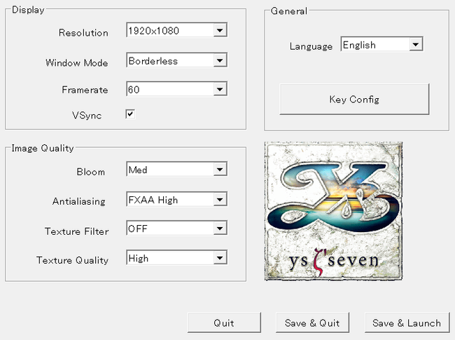 Ys-Seven_Launcher.PNG