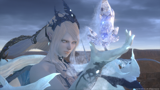 Shiva, as she'll appear in Final Fantasy XVI